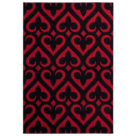 United Weavers Of America 2 ft. 7 in. x 4 ft. 2 in. Bristol Heartland Red Rectangle Rug 2050 11430 35C